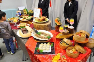 中国料理の食材展示(別7F)