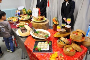 中国料理の食材展示(別7F)